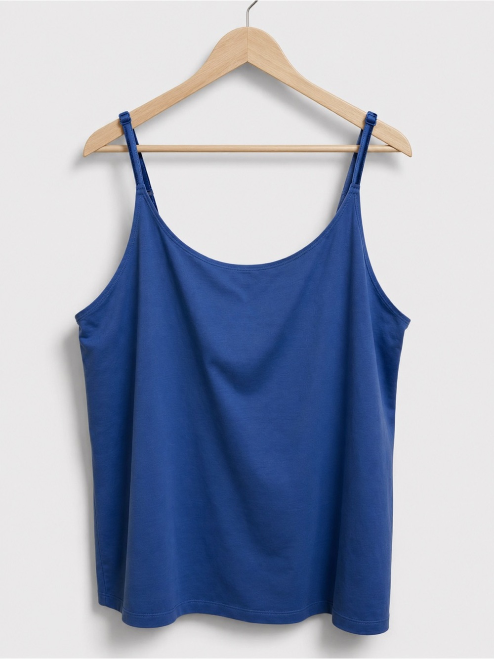 Coldwater Creek Blue Stretch Camisole Tank Top Adjustable Straps 1X Plus Size